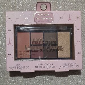 Marie Claire Paris Natural Charm Blush, Eyeshadow And Highlighter Palette
